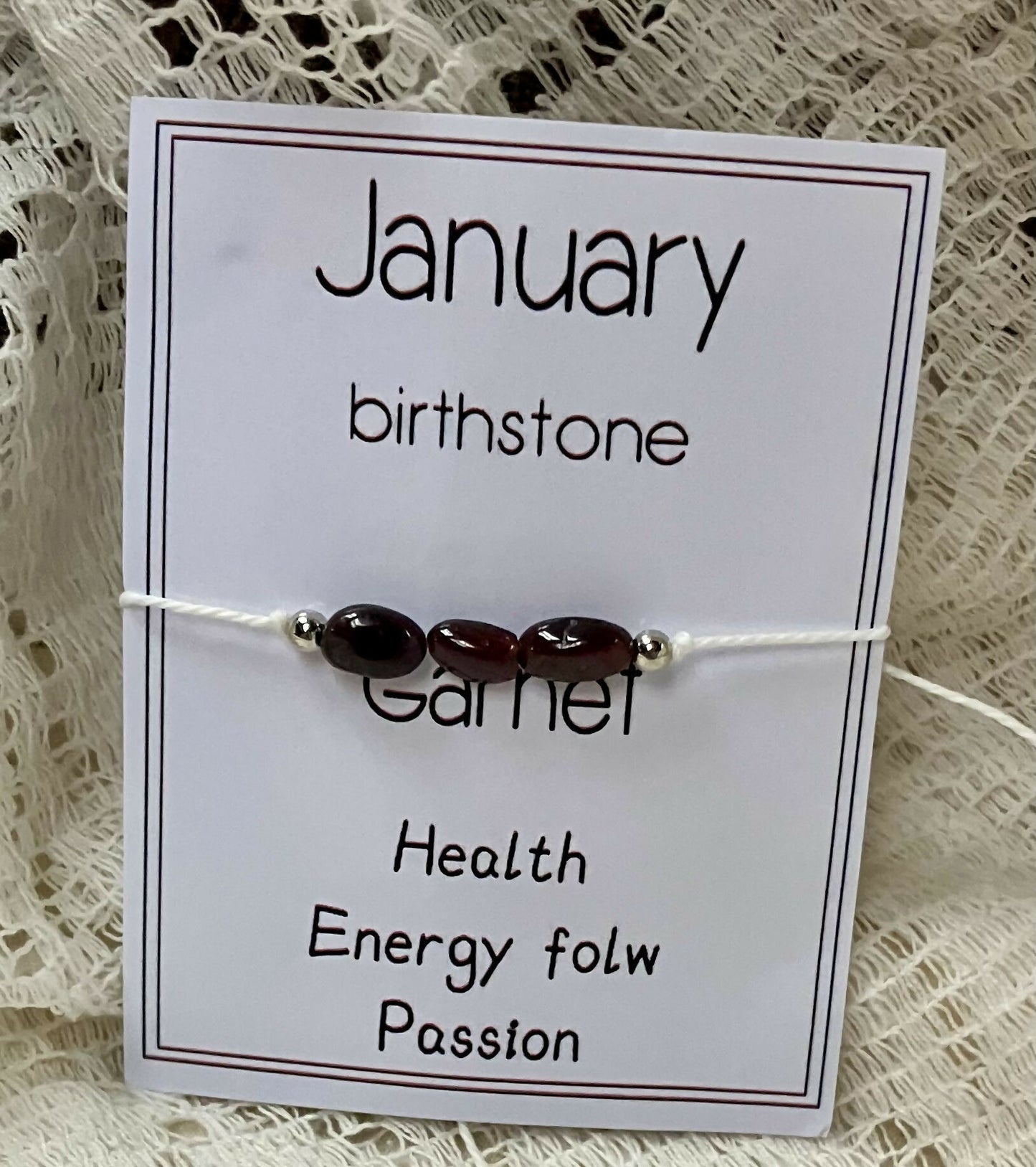 #2662 Birth crystal bracelet