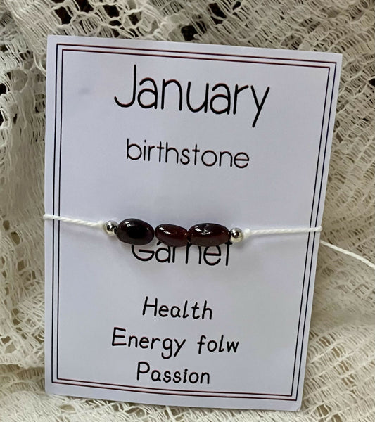 #2662 Birth crystal bracelet