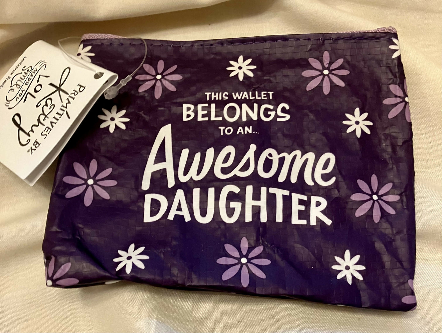 Awesome daughter zippered wallet #2032