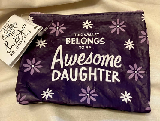 Awesome daughter zippered wallet #2032