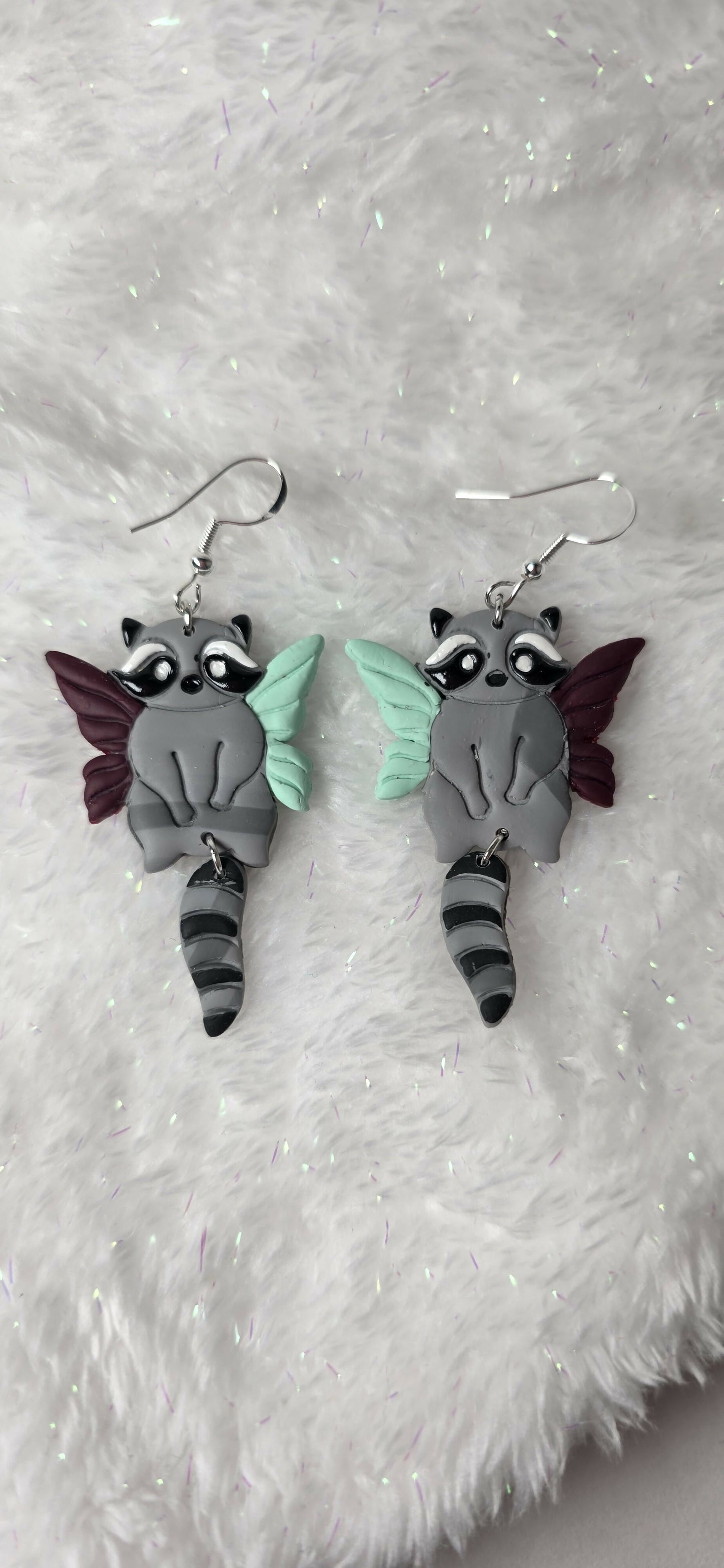Fairy Raccoon Earrings