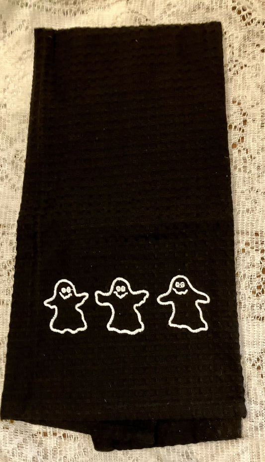 Black ghost towel #2558