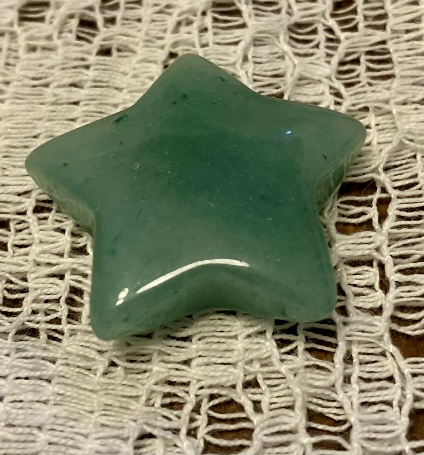 Green aventurine crystal star #2431