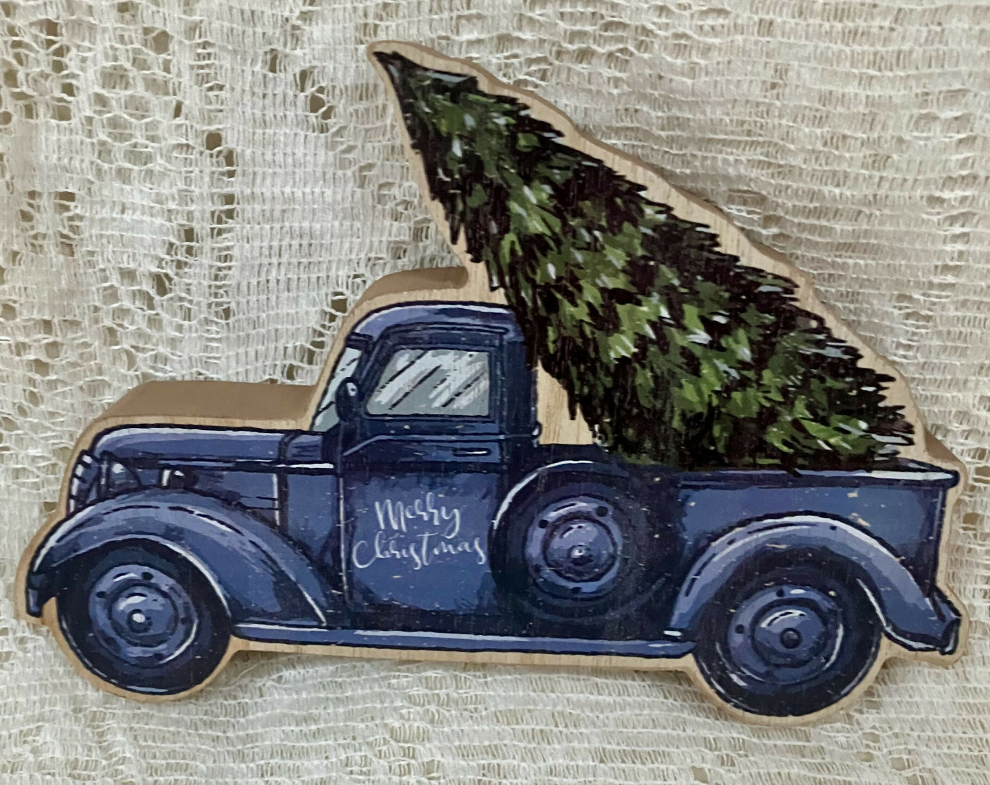 Blue truck chunky sitter #2670