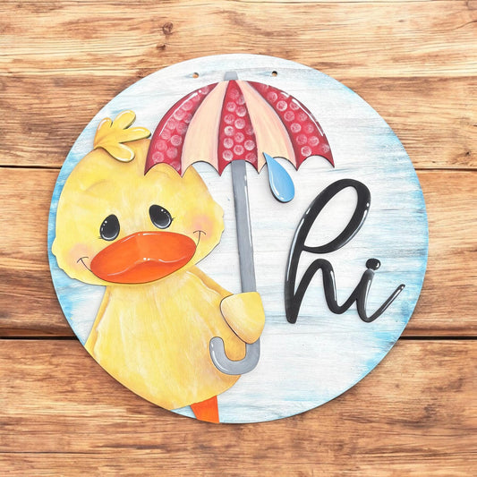 Spring Duck Door Hanger