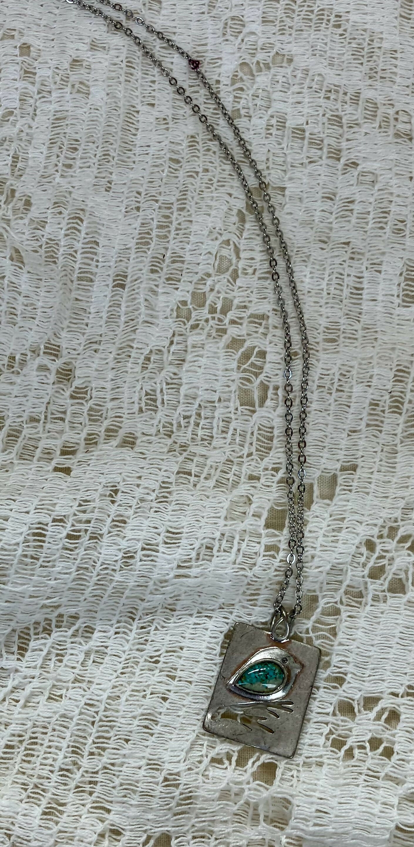 #1784 Sand bird necklace