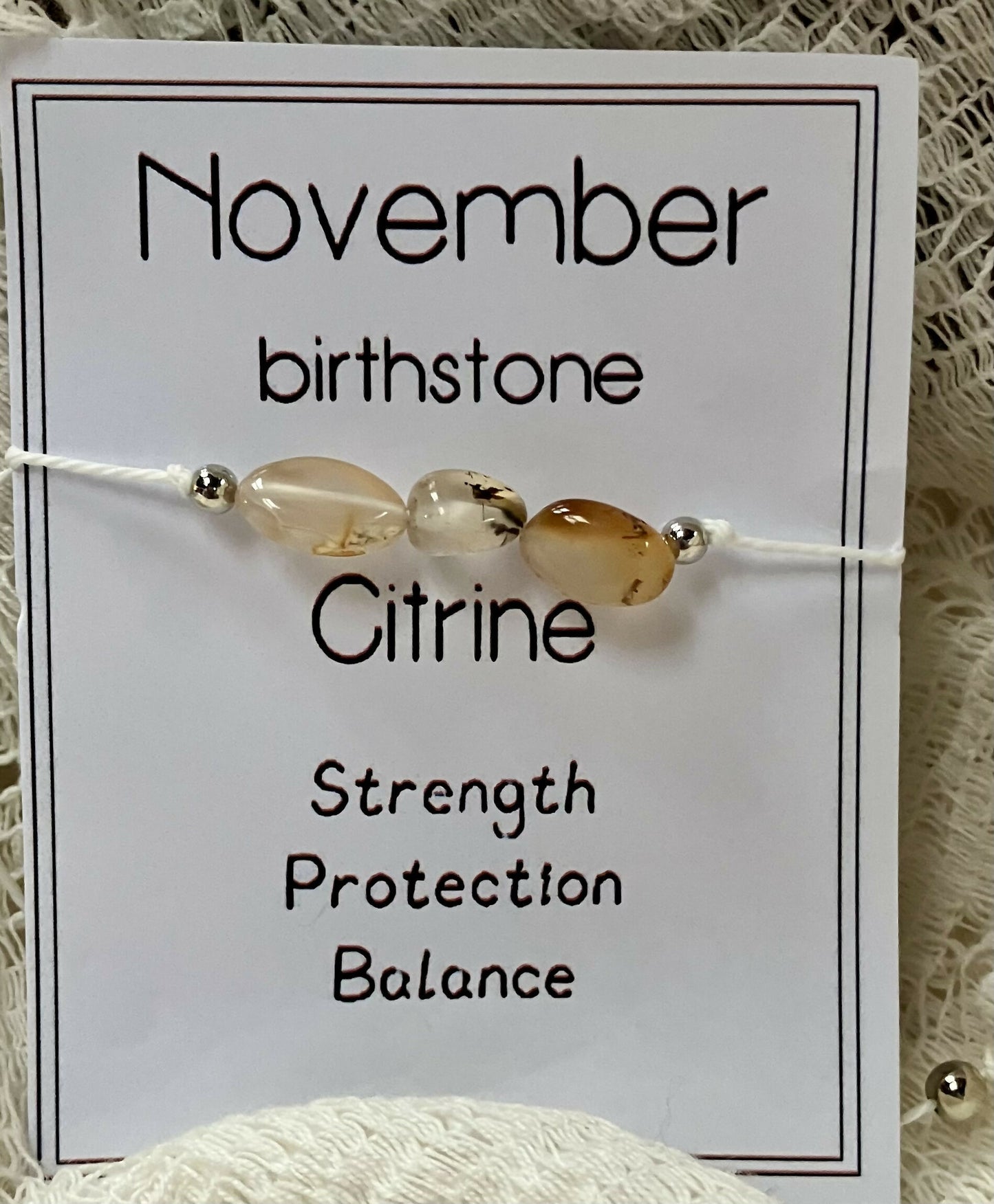 #2662 Birth crystal bracelet