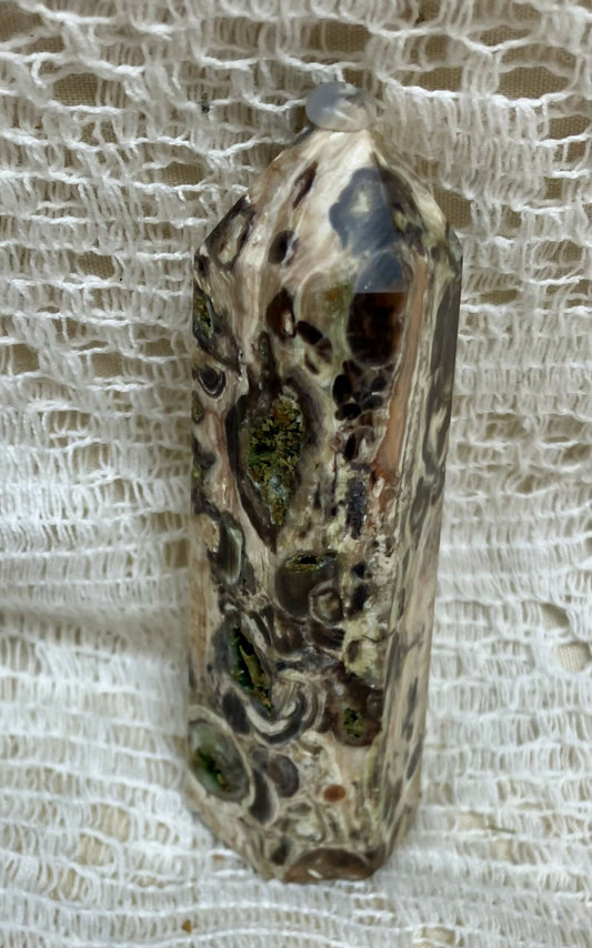 #3226 3" money agate tower 52gr