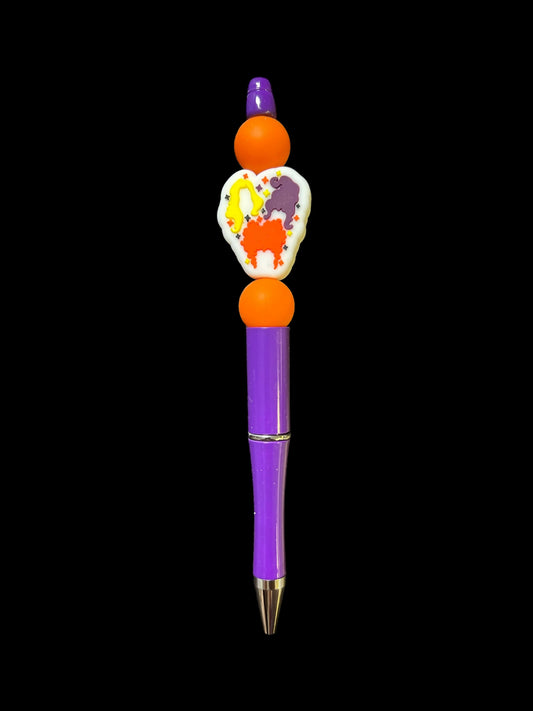 Halloween Sisters Pen - Purple/Orange