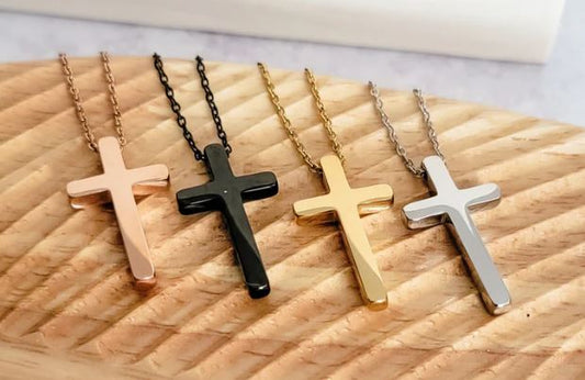 Vertical Cross Necklace