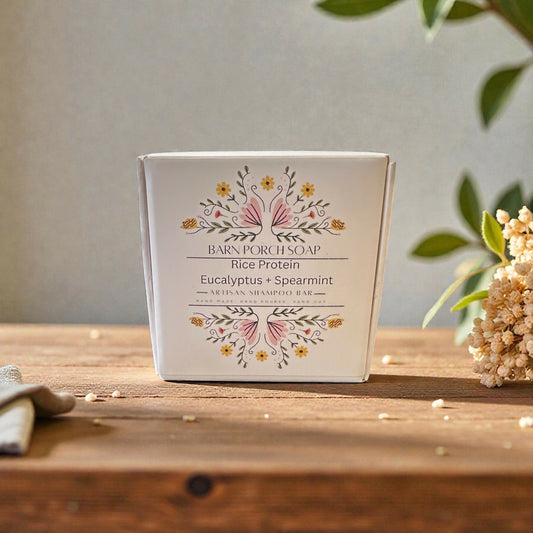 Shampoo Bar- Rice Protein Eucalyptus + Spearmint