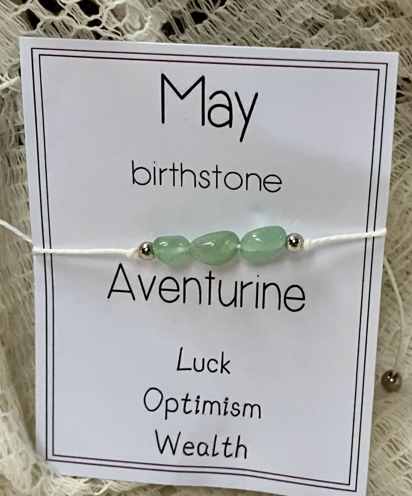 #2662 Birth crystal bracelet