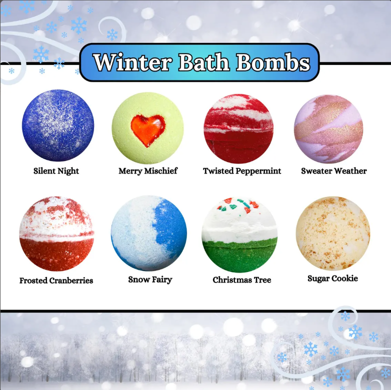 Winter Bath Bombs