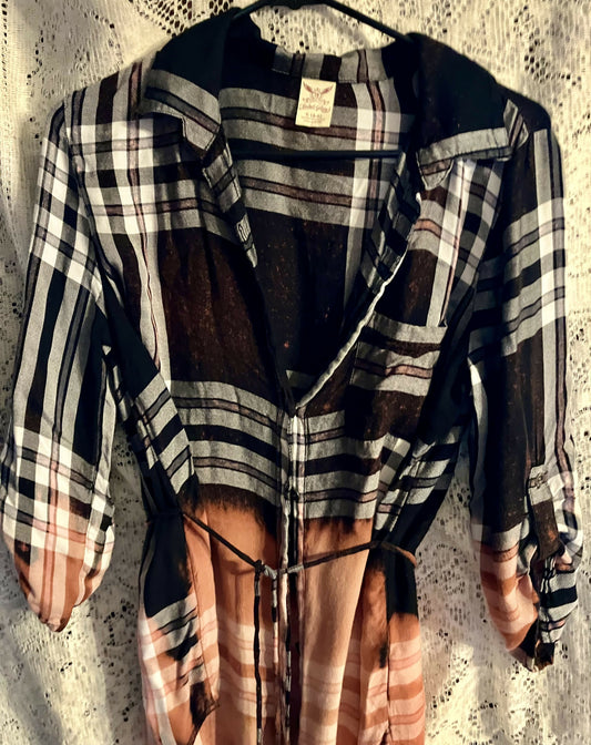 Black Hand bleached shirt Sm #2746