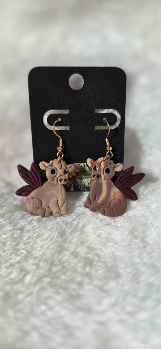 Fairy Cow Earrings