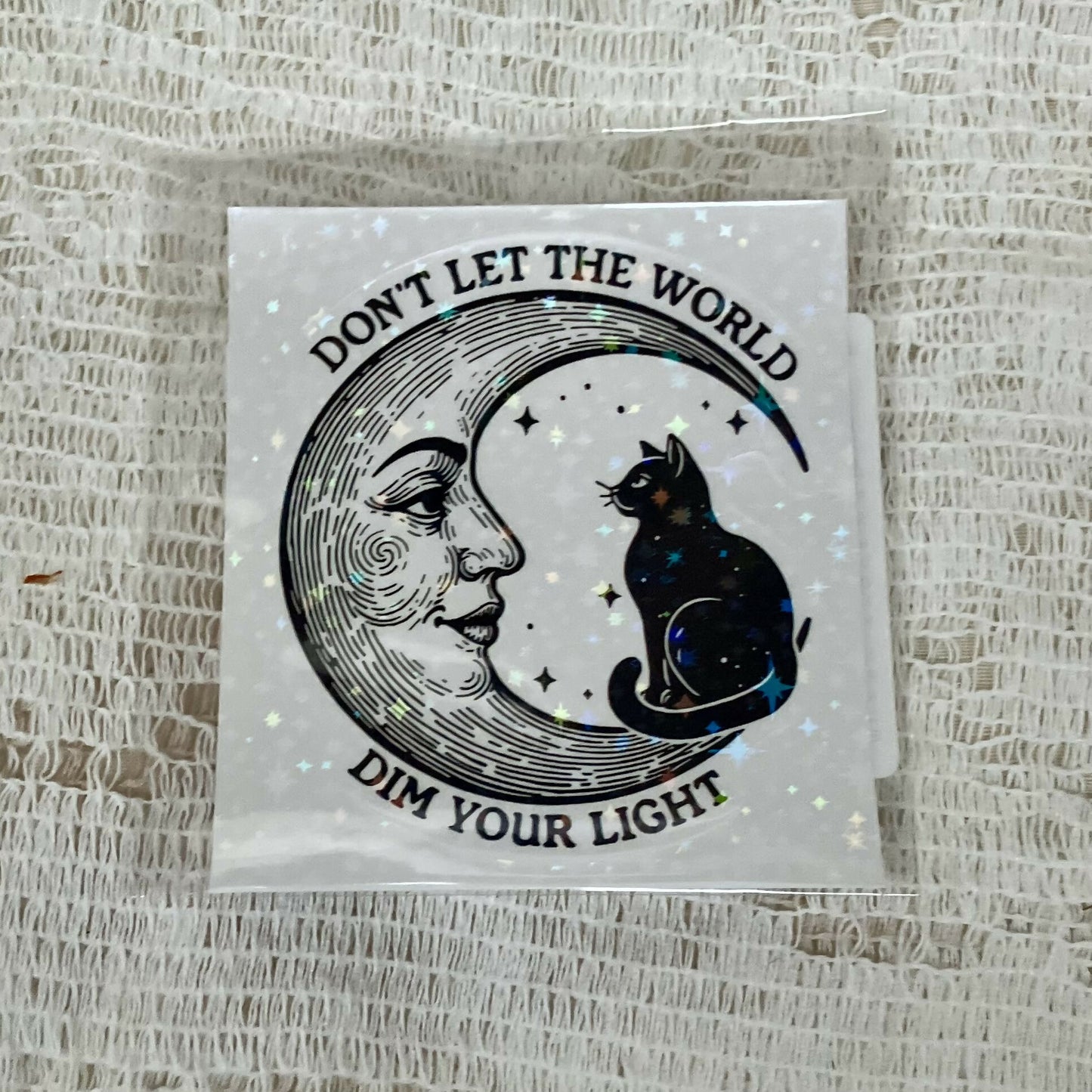 Sticker-don't let the world #2658