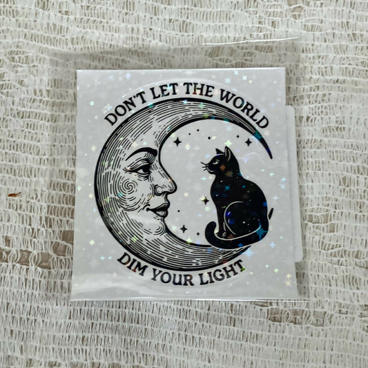 Sticker-don't let the world #2658