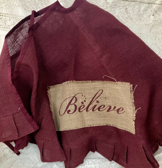 Believe tree skirt #2379