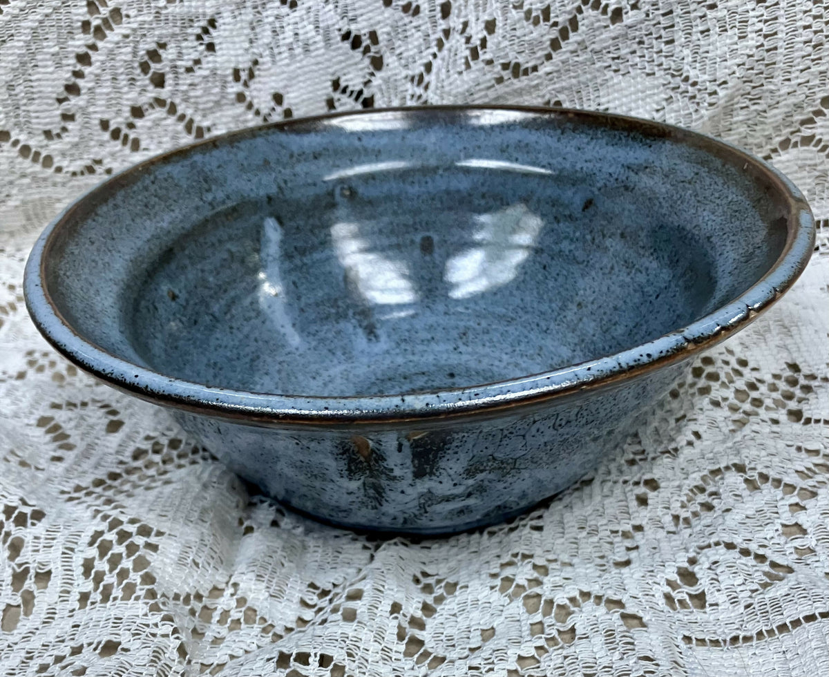 #2750 Blue pottery bowl