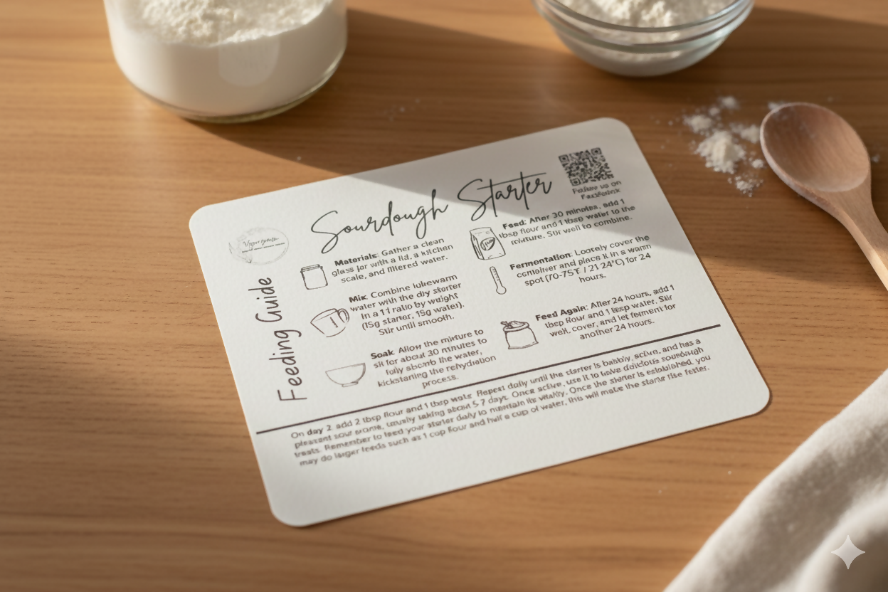 Dehydrated sourdough starter