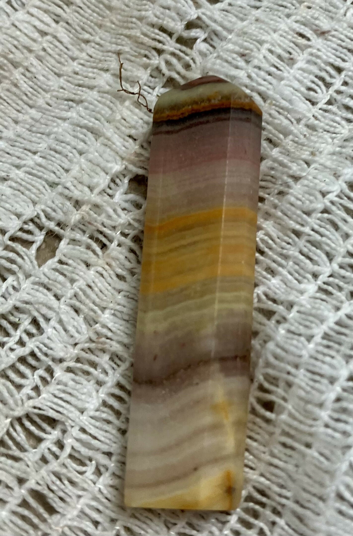 #2830 1" banded onyx point