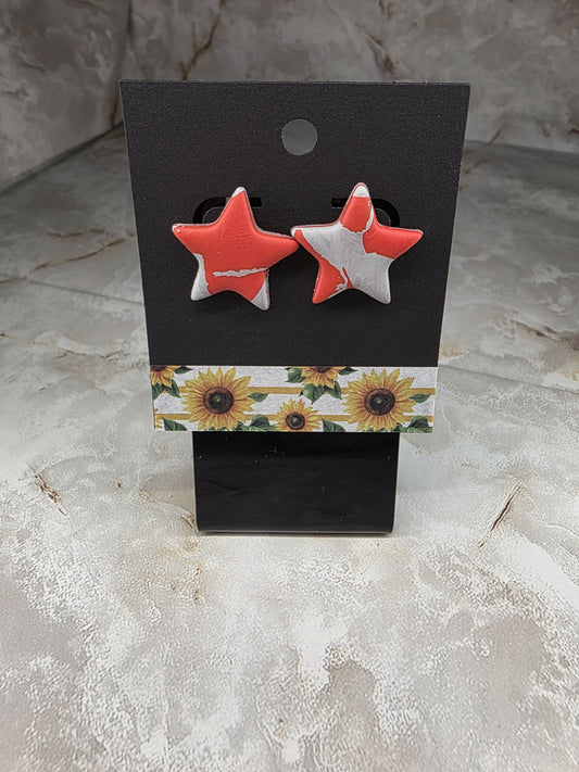 Gray & Red Star Studs (South Montgomery)