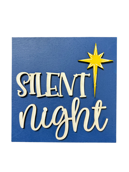 Silent Night Square Insert