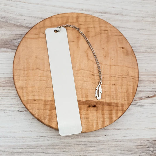 Rounded Rectangle Solid Bookmark with Tassel Charm