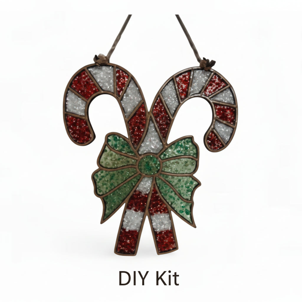DIY Kit - Candy Cane Sun Catcher