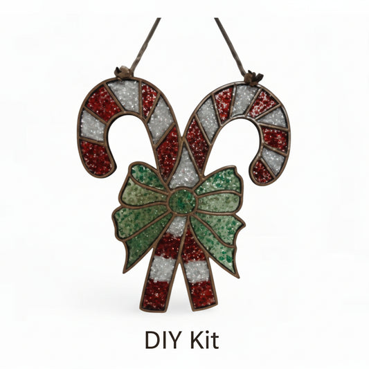 DIY Kit - Candy Cane Sun Catcher
