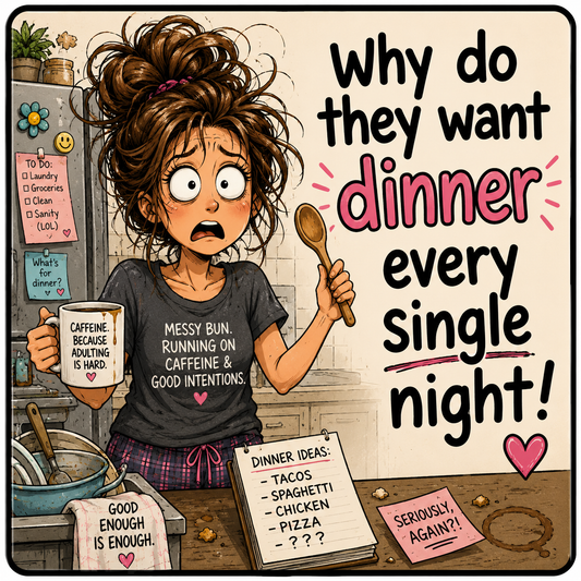 Dinner Every Night Square Magnet
