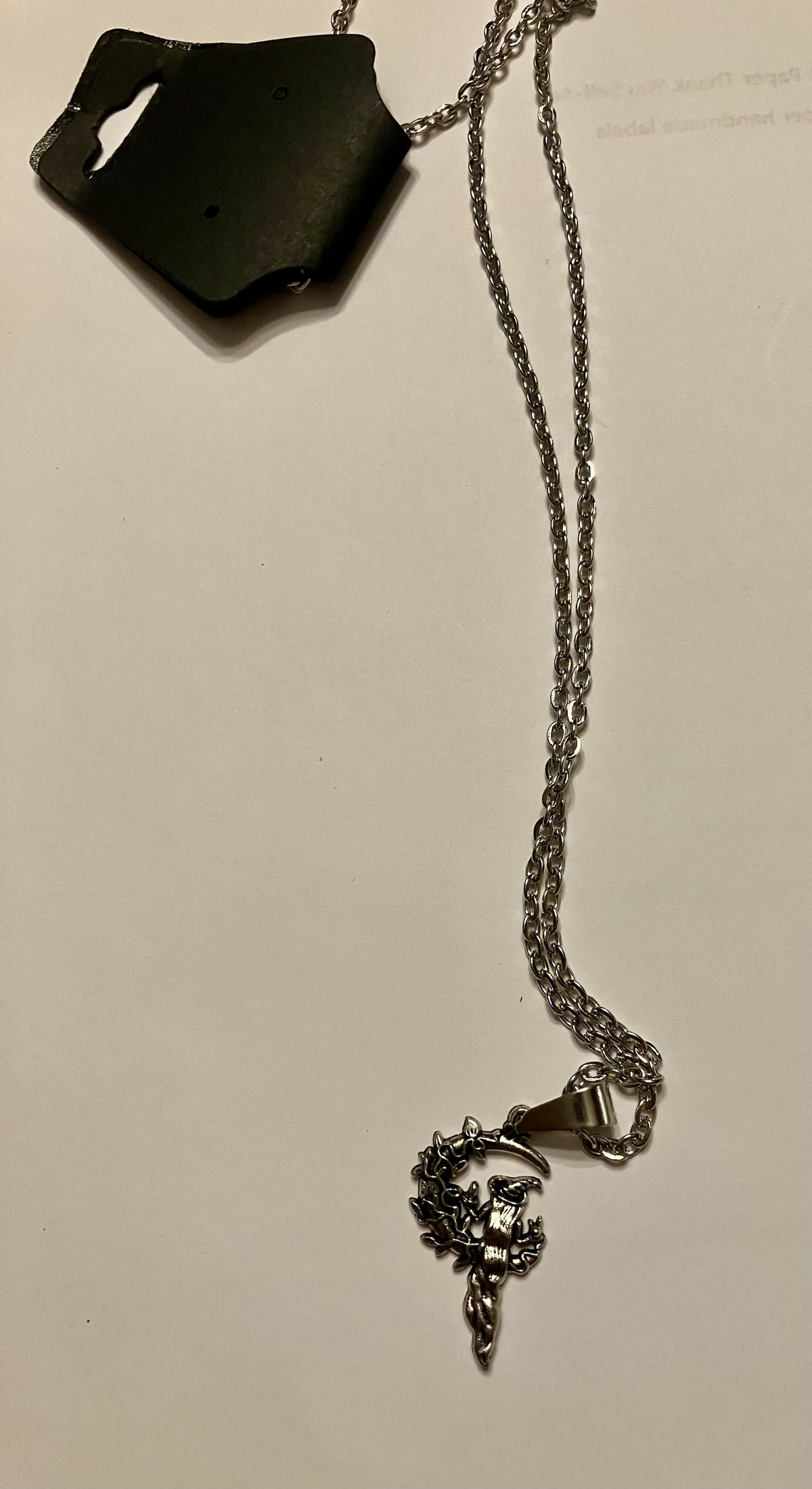 #3331 Witch/crescent moon necklace