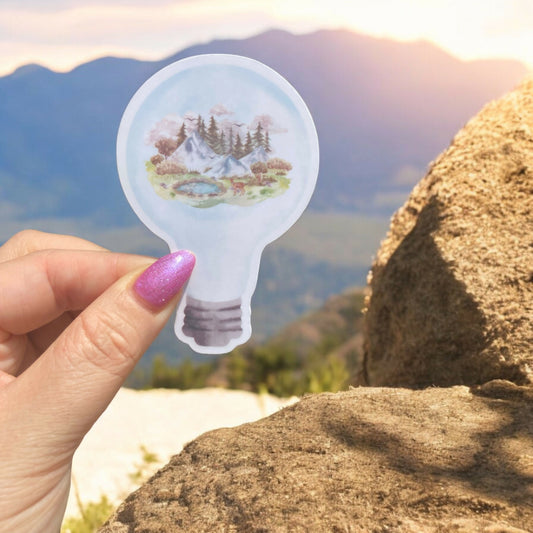 Lightbulb Forest Sticker