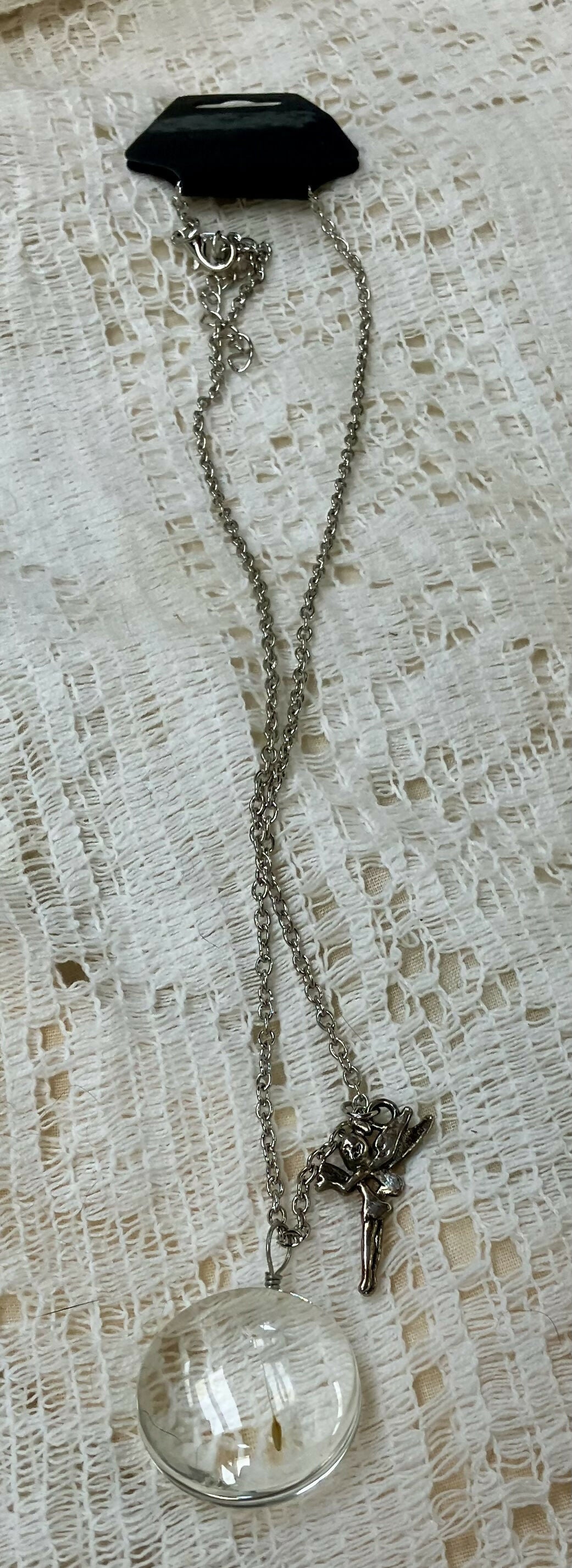 #3182 Dandelion seed/fairy necklace