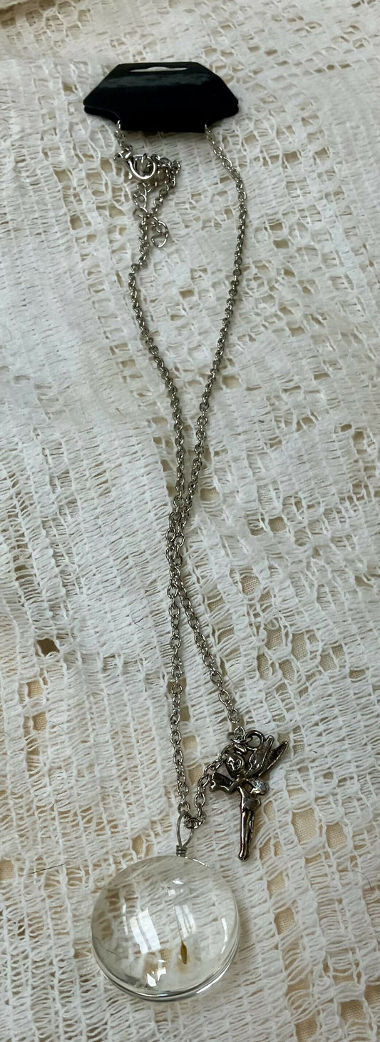 #3182 Dandelion seed/fairy necklace
