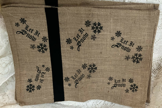 4 Let it snow placemats #2018