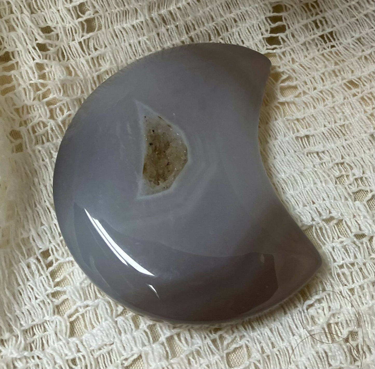 #1583 Druzy Agate moon 58gr