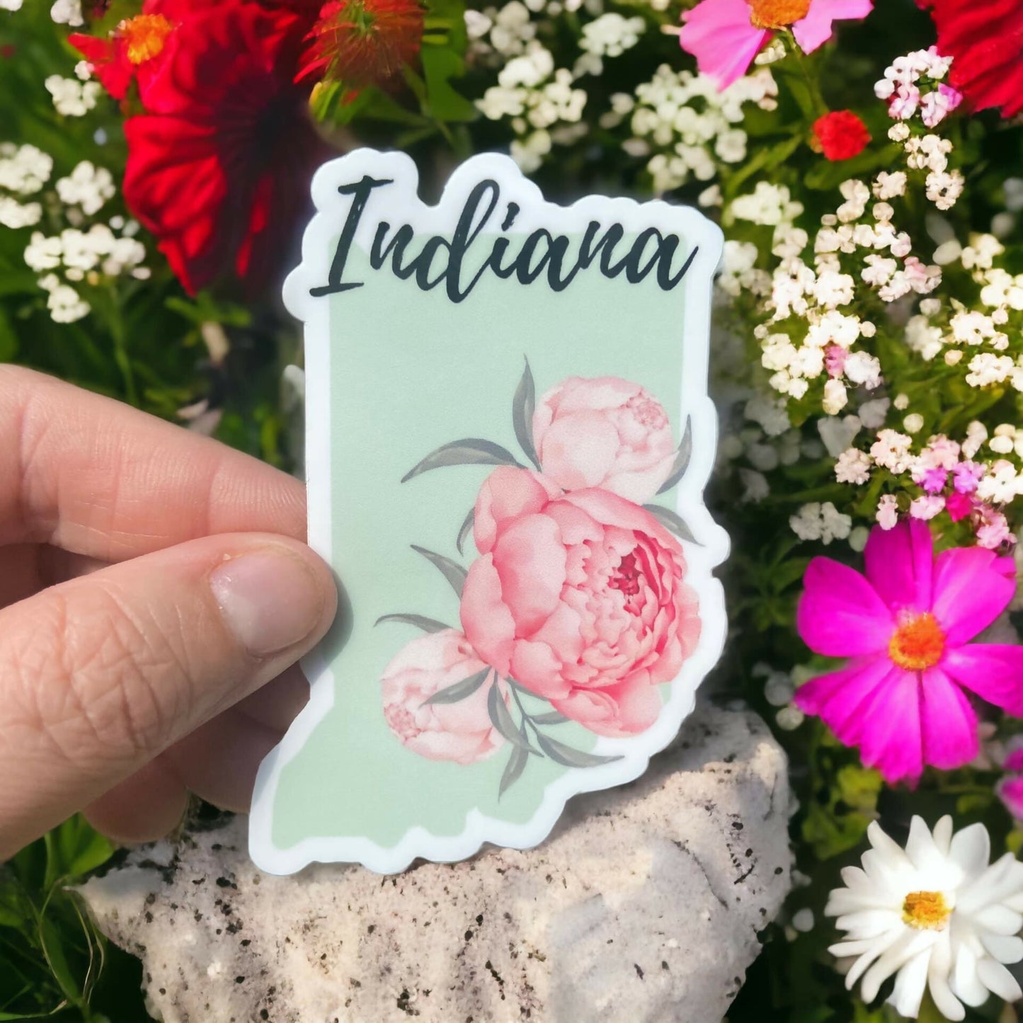 Indiana Flower Sticker