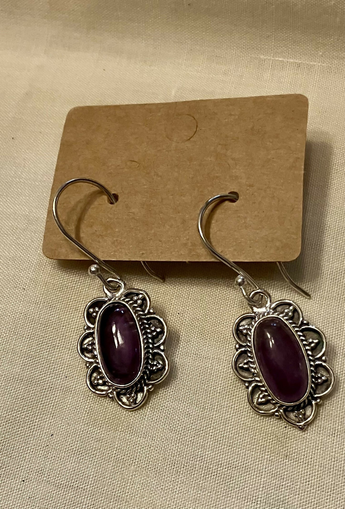 Amethyst earrings #2501