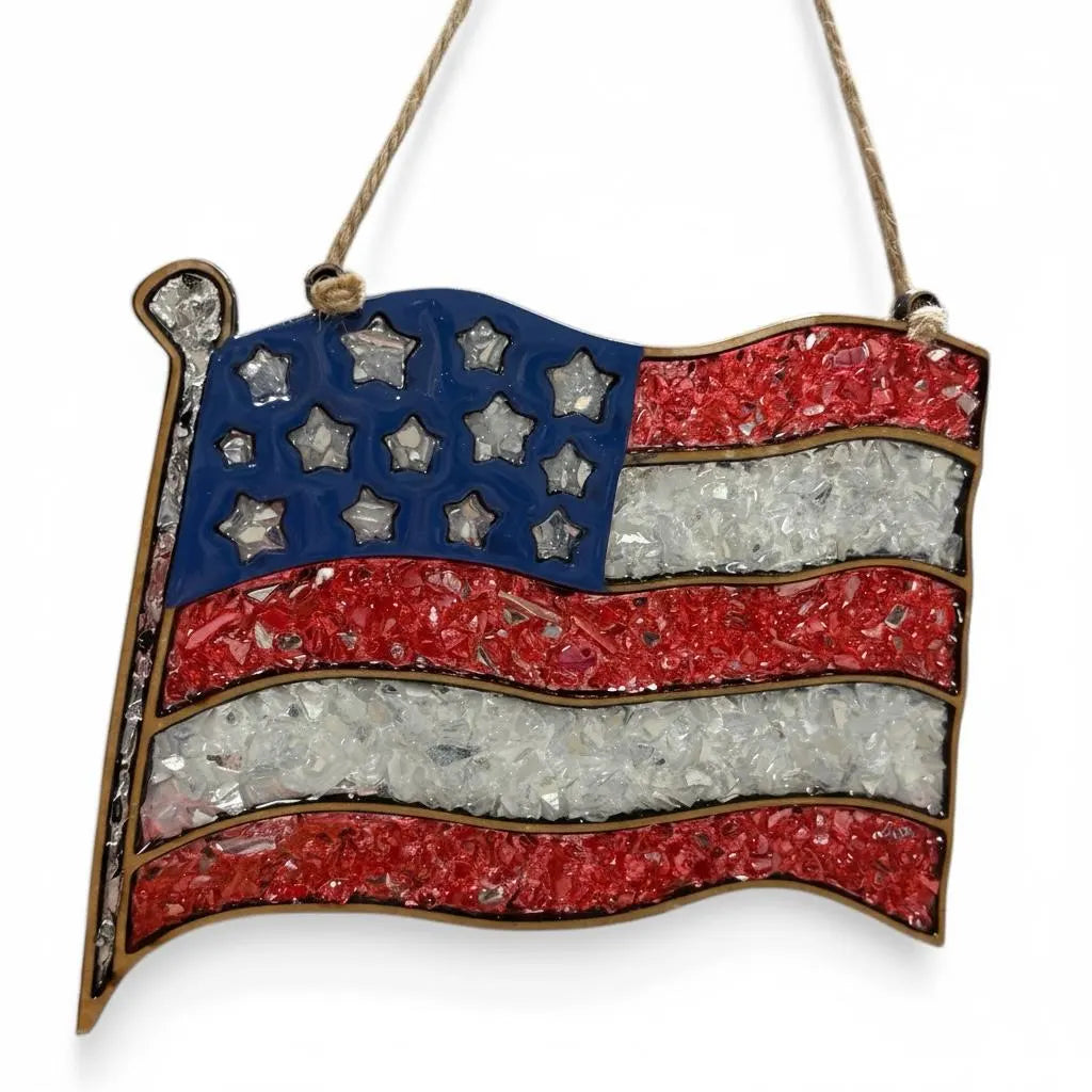 American Flag Sun Catcher