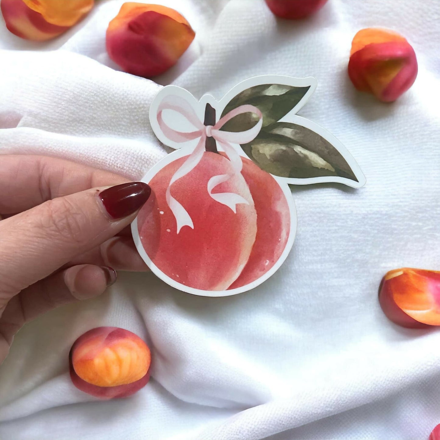 Peach Sticker