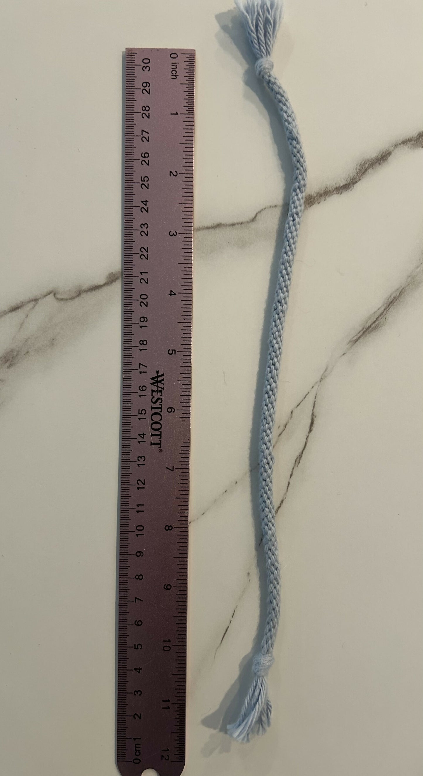 Blue grey kumihimo bracelet