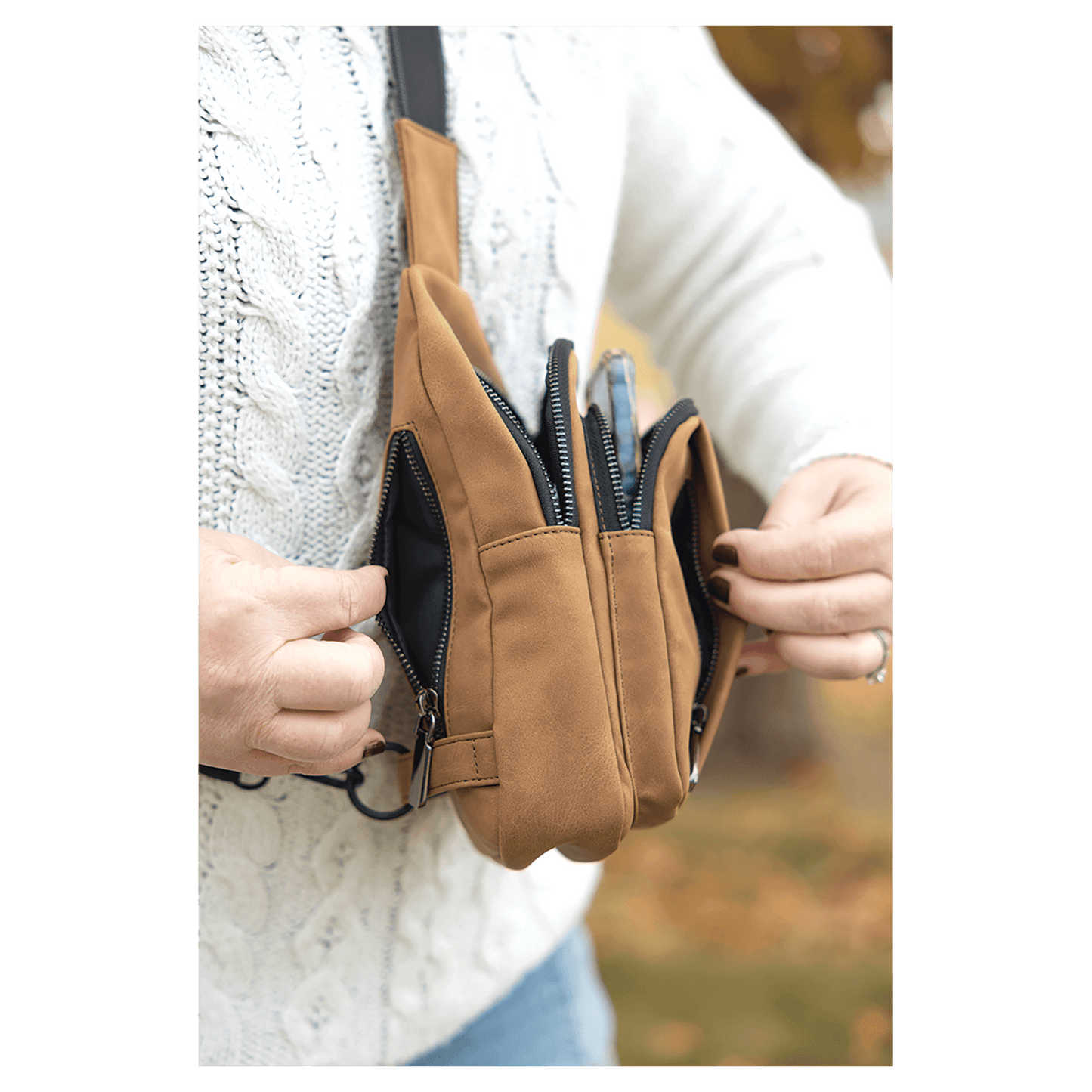 Leatherette Explorer Bag, Creekside Collection