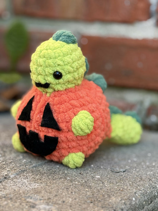 Dino in a Pumpkin