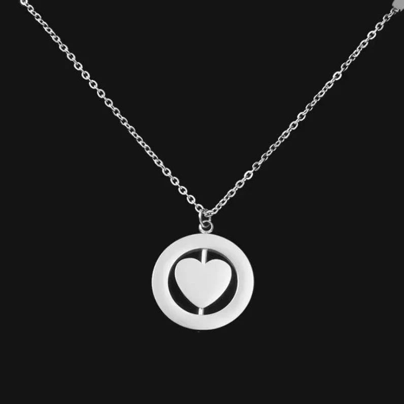 Rotating Heart Necklace