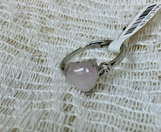 #413 Rose quartz ring