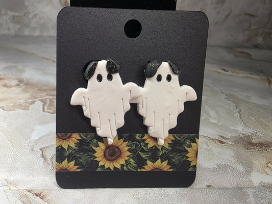 Large Puppy Ghost Earrings