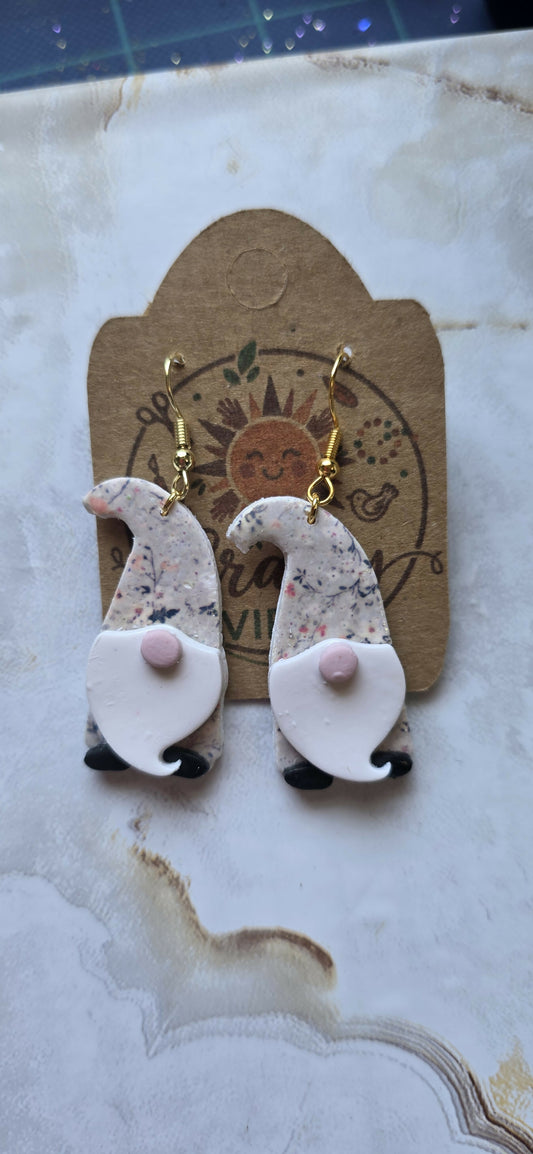 Floral Gnome Dangles
