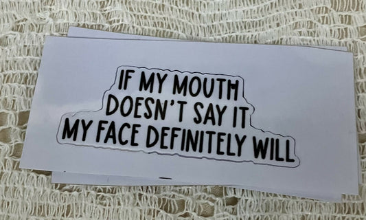 my mouth sticker #2871