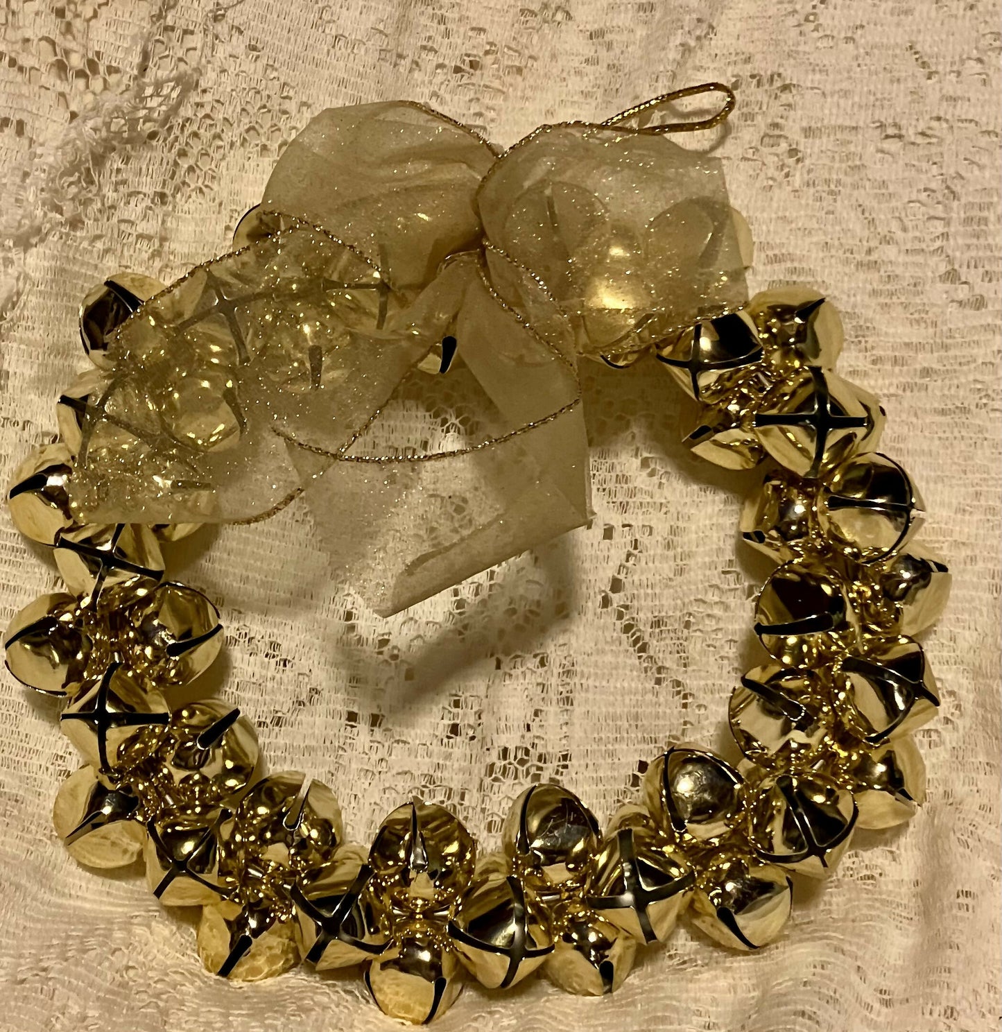 Gold bell wreath #2815